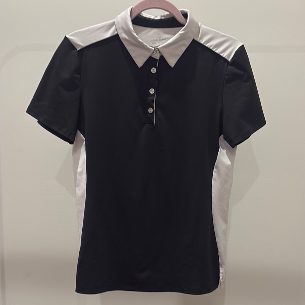 Black and White Polo Shirt